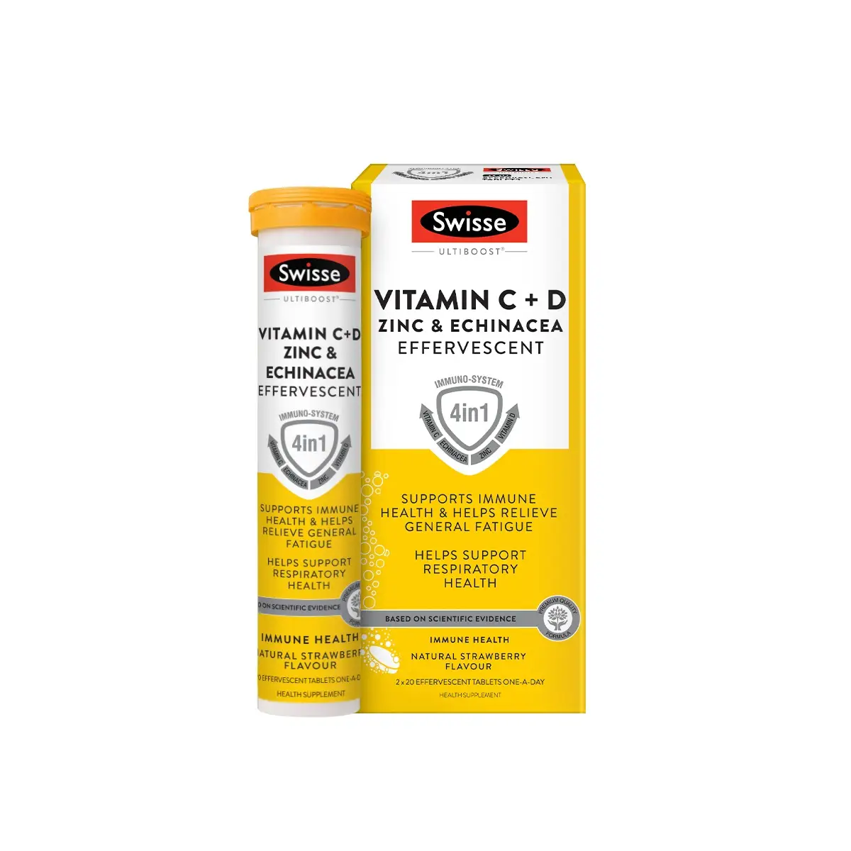 Swisse Ultiboost維他命C D 鋅+紫錐菊泡騰片 40片
