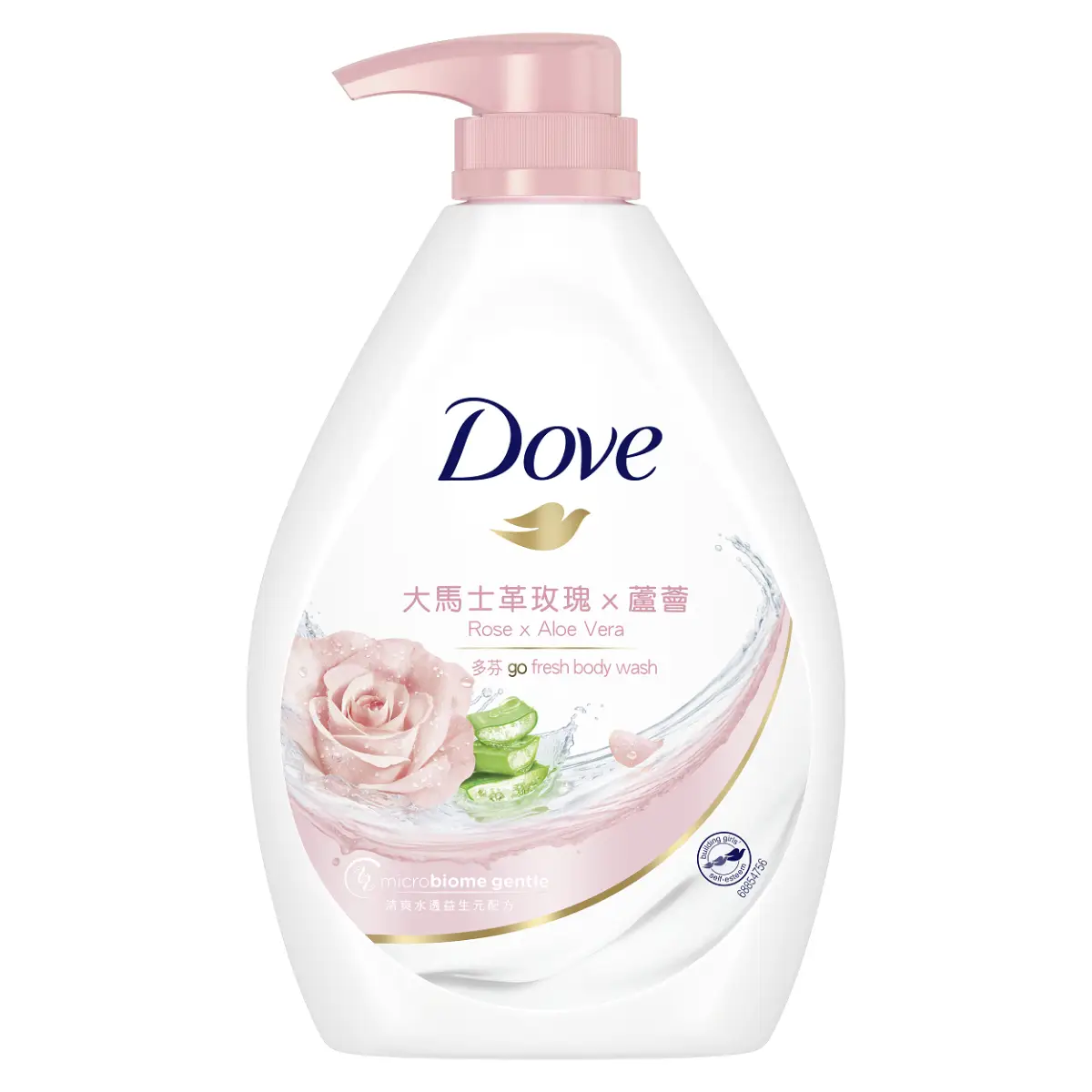 Dove Body Wash (Rose & Aloe Vera) 1000g
