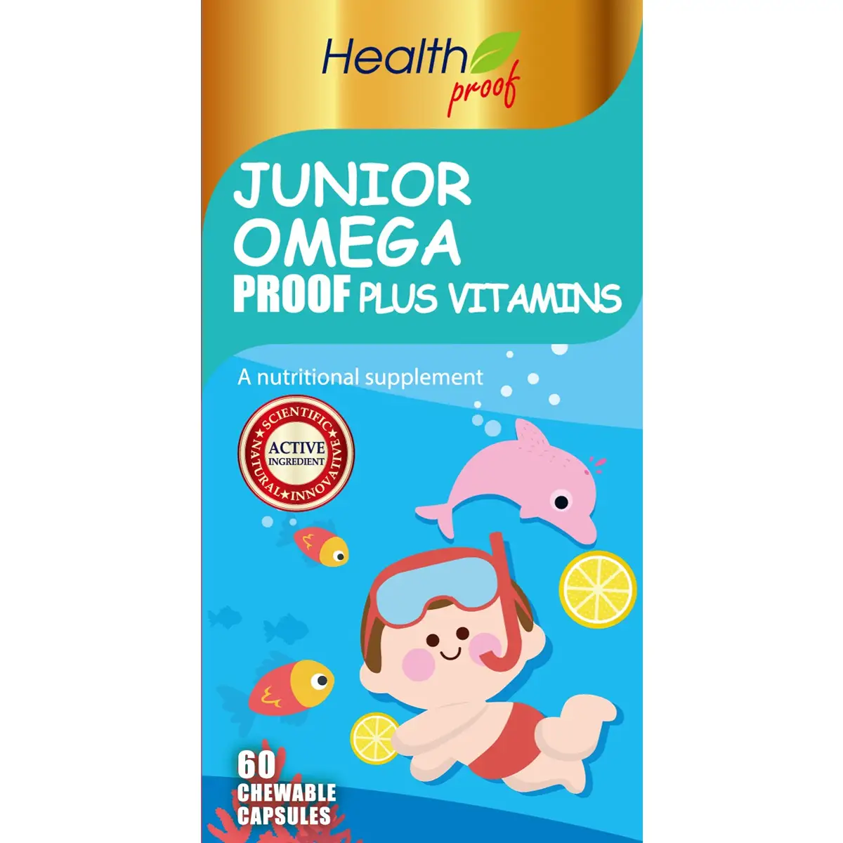 Health Proof Junior Omega Proof Plus Vitamins 60 Capsules