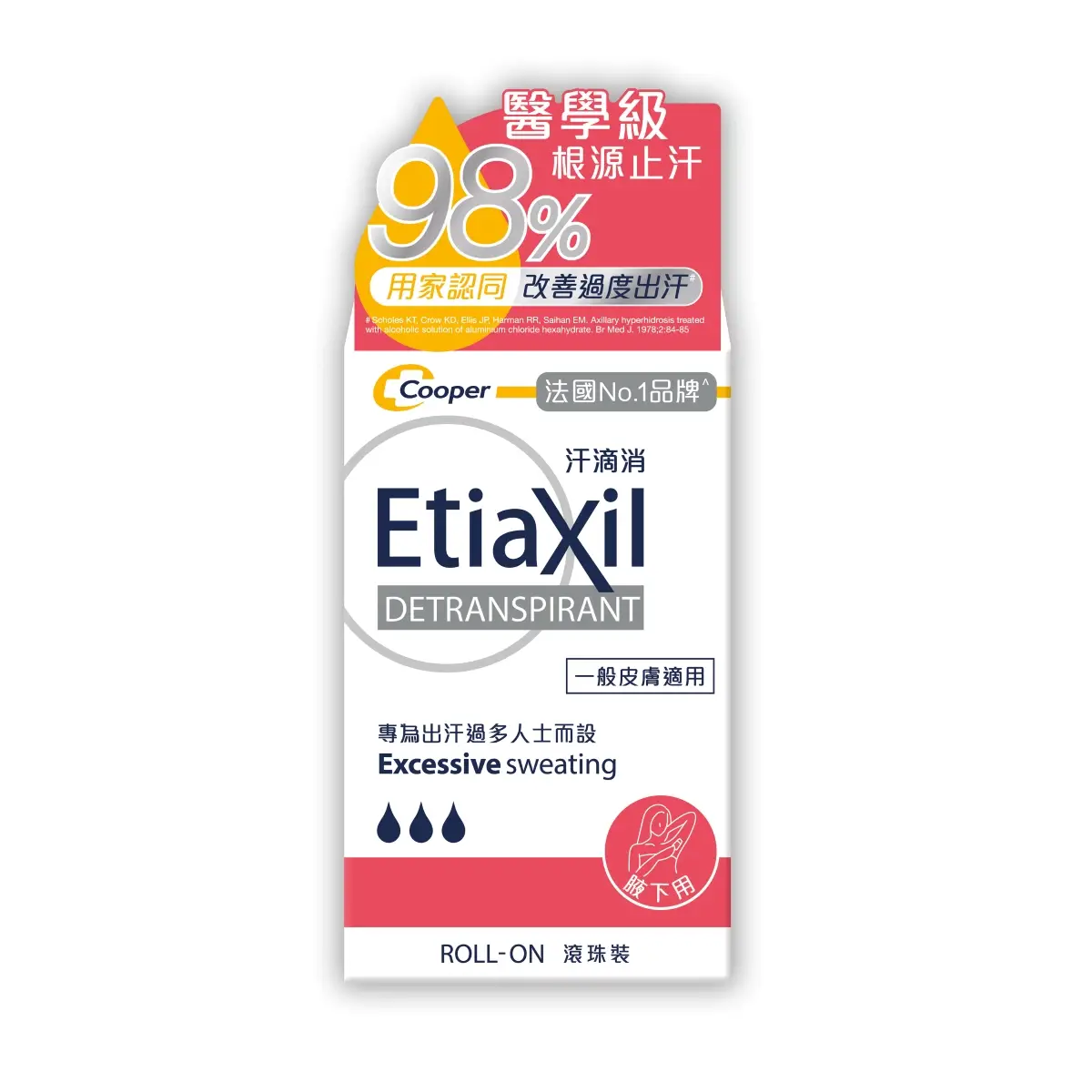 Etiaxil汗滴消專業腋下止汗滾珠 15毫升