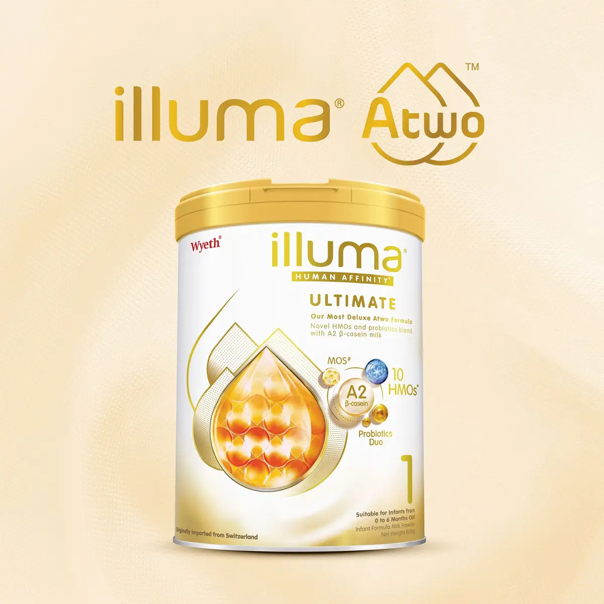 Illuma Human Affinity A2 β-casein Milk Formula Stage 1 Infant Formula Milk Powder 800g (Eugene Baby Expo Only)