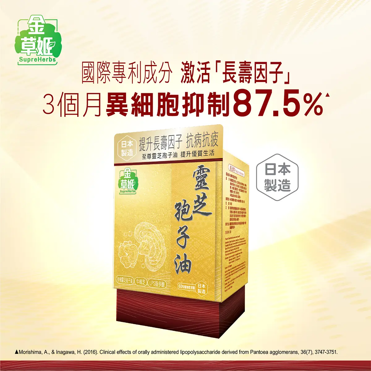 SupreHerbs Ganoderma Lucidum Spore Oil 60pcs