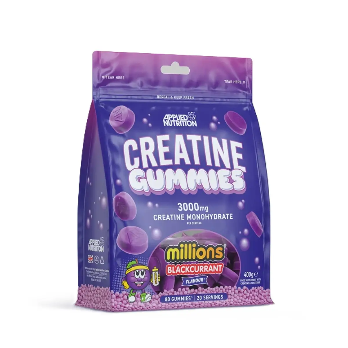 Applied Nutrition Creatine Gummies Millions (Blackcurrant) 400g