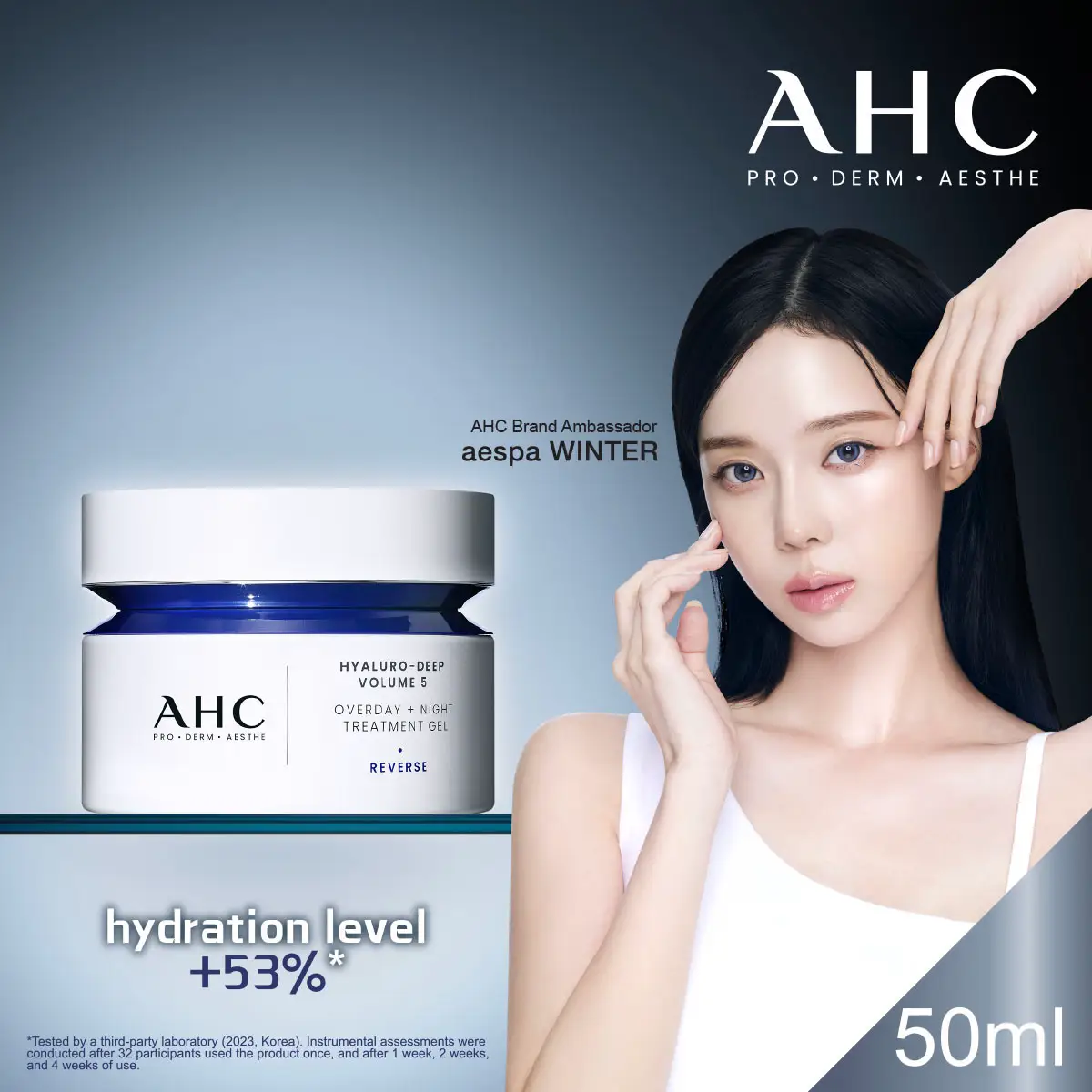 AHC Hyaluro Deep Volume 5 Overday Night Treatment Gel 50ml