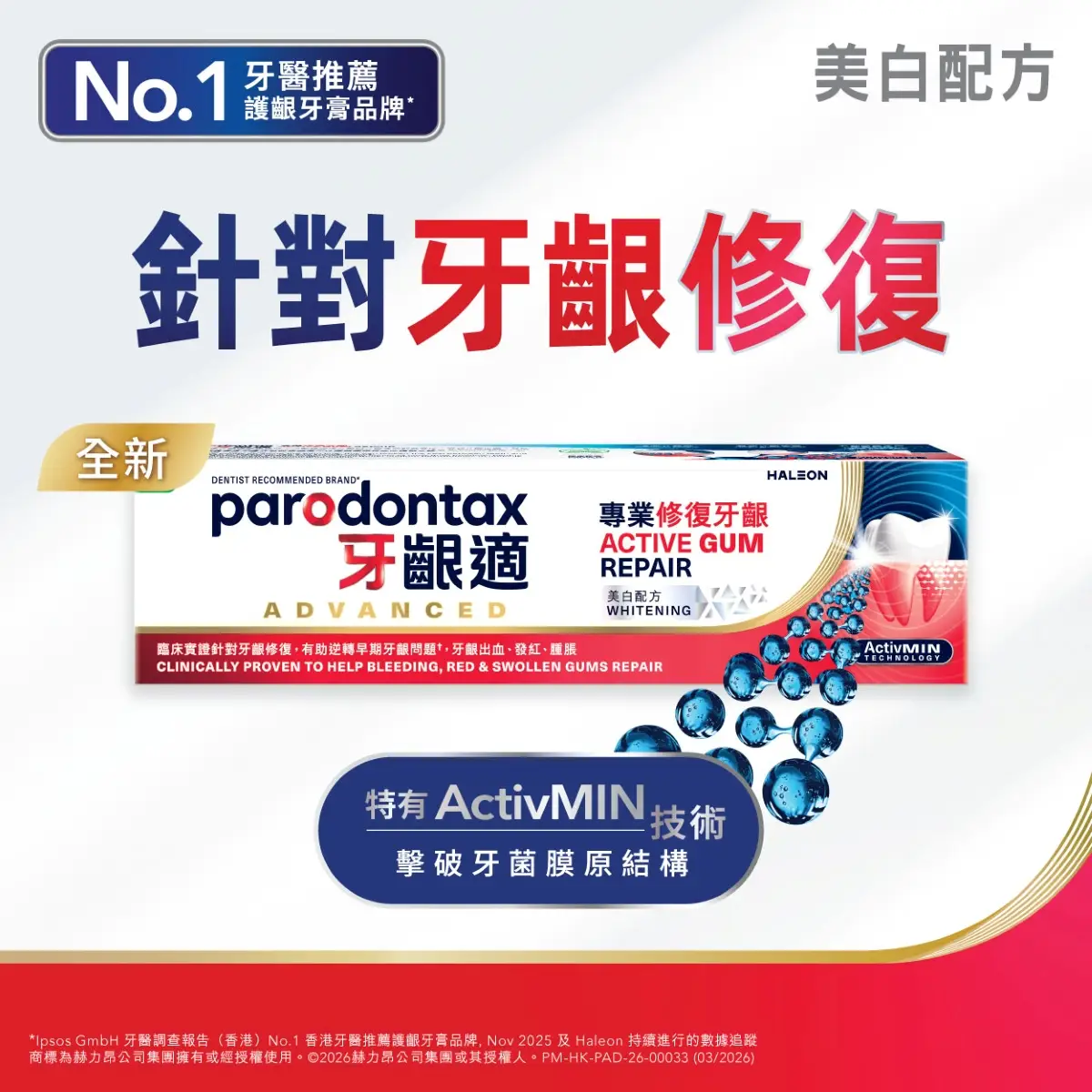 Parodontax Active Gum Repair Whitening 100g