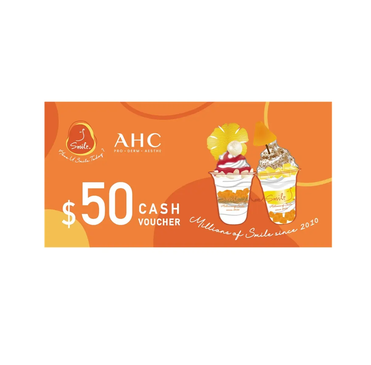 Smile Yogurt $50 Gift Voucher