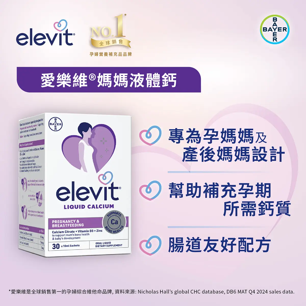 Elevit Pregnancy Calcium 30 Sachets