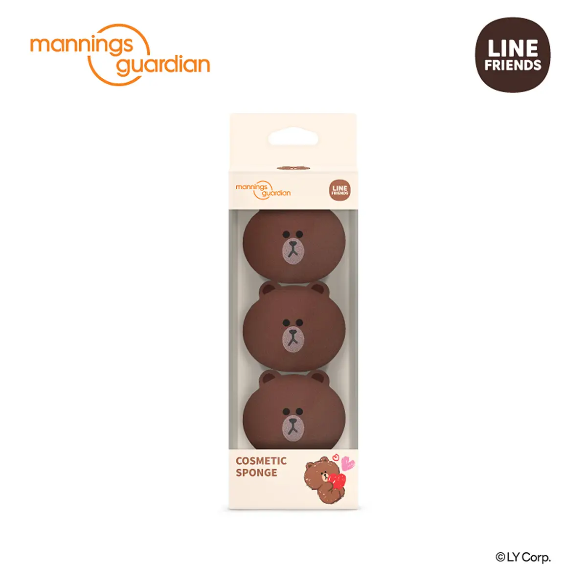 Mannings Guardian Line Friends Cosmetic Wedges 3pcs