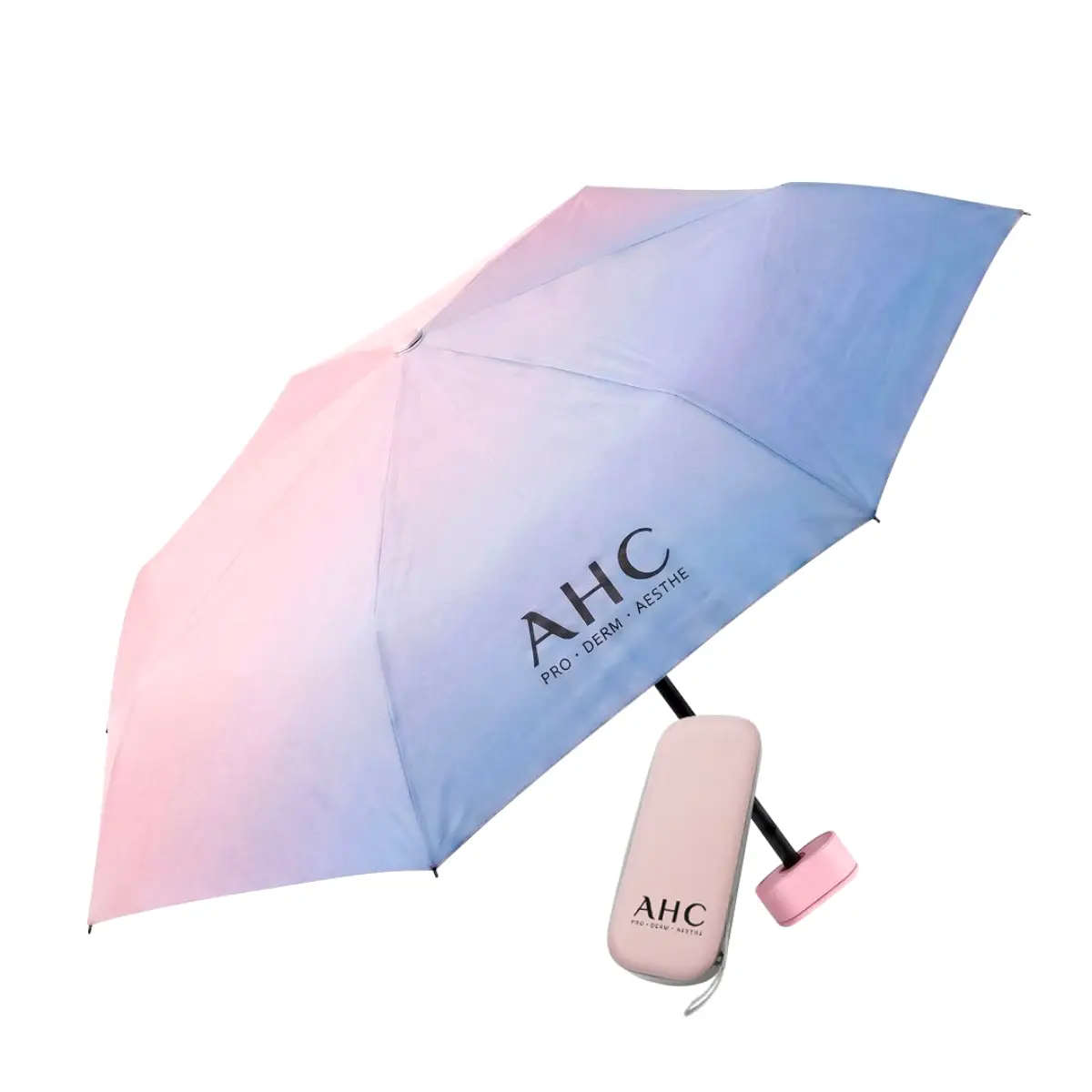 AHC Gradual Colour Folding Umbrella with Case 1pc