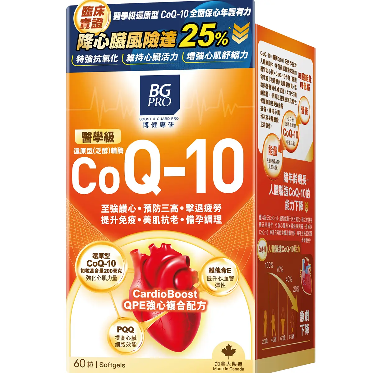 BG Pro CoQ-10 60pcs