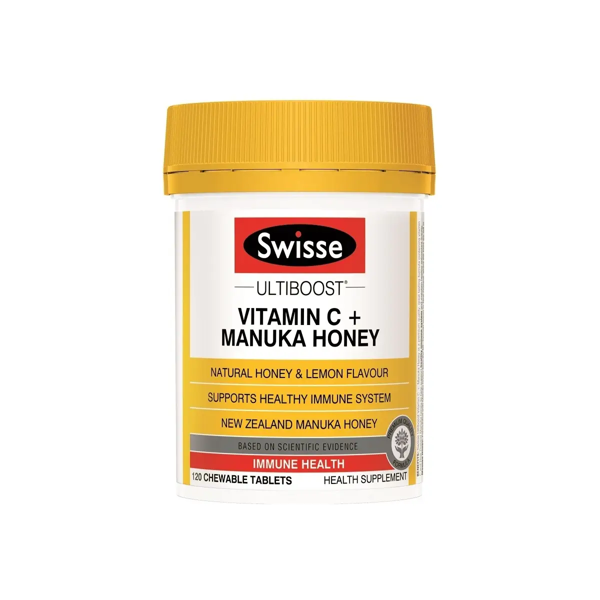 Swisse Ultiboost維他命C＋麥蘆卡蜂蜜咀嚼片 120片