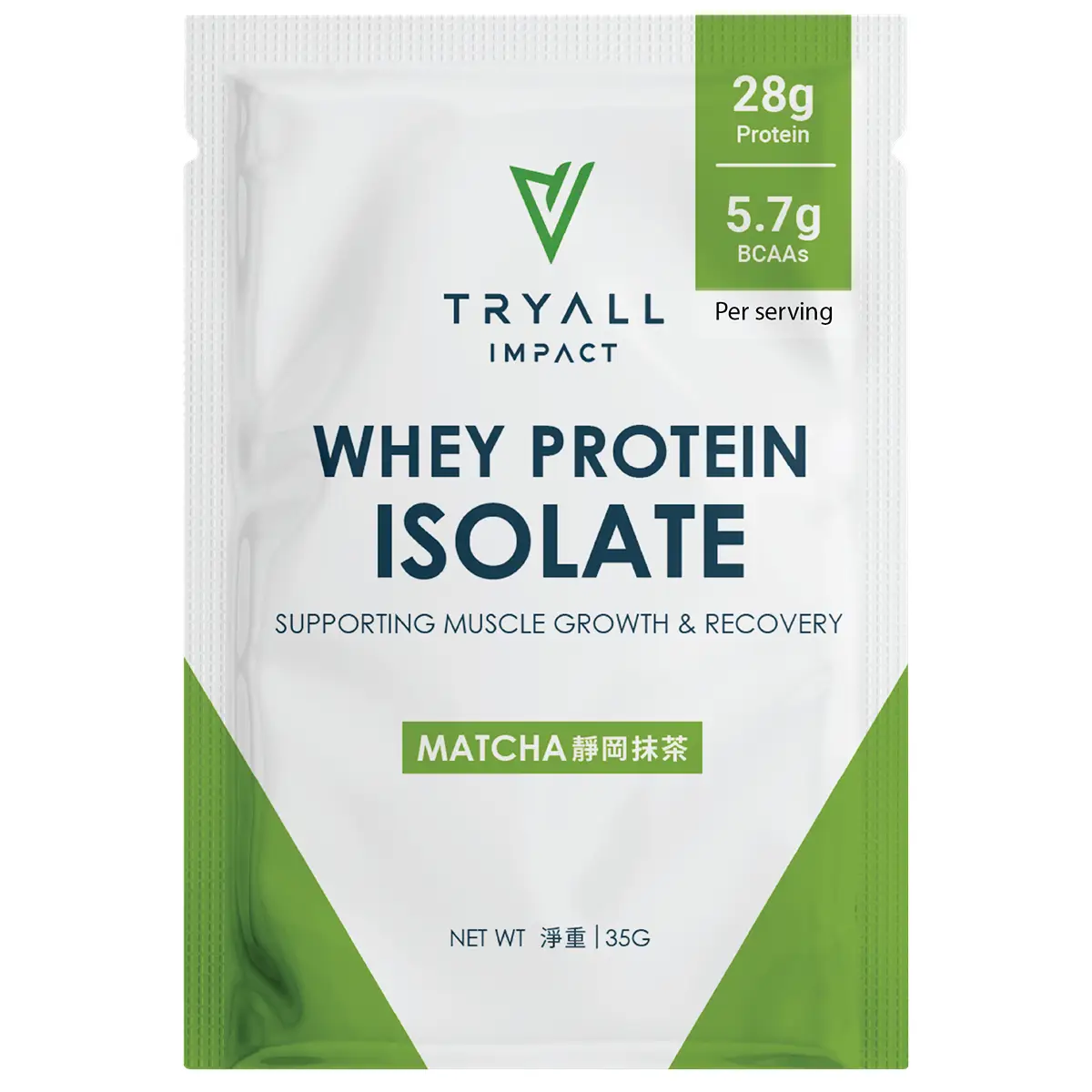Tryall Whey Protein Isolate (Matcha Flavour) 35g