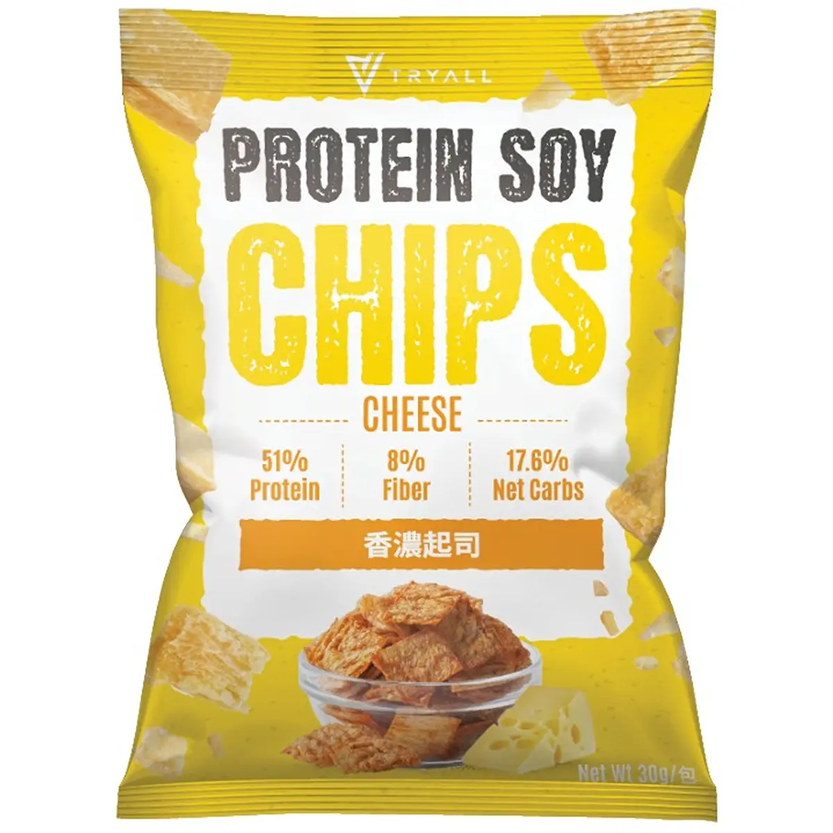 Tryall Protein Soy Chips (Cheese) 30g