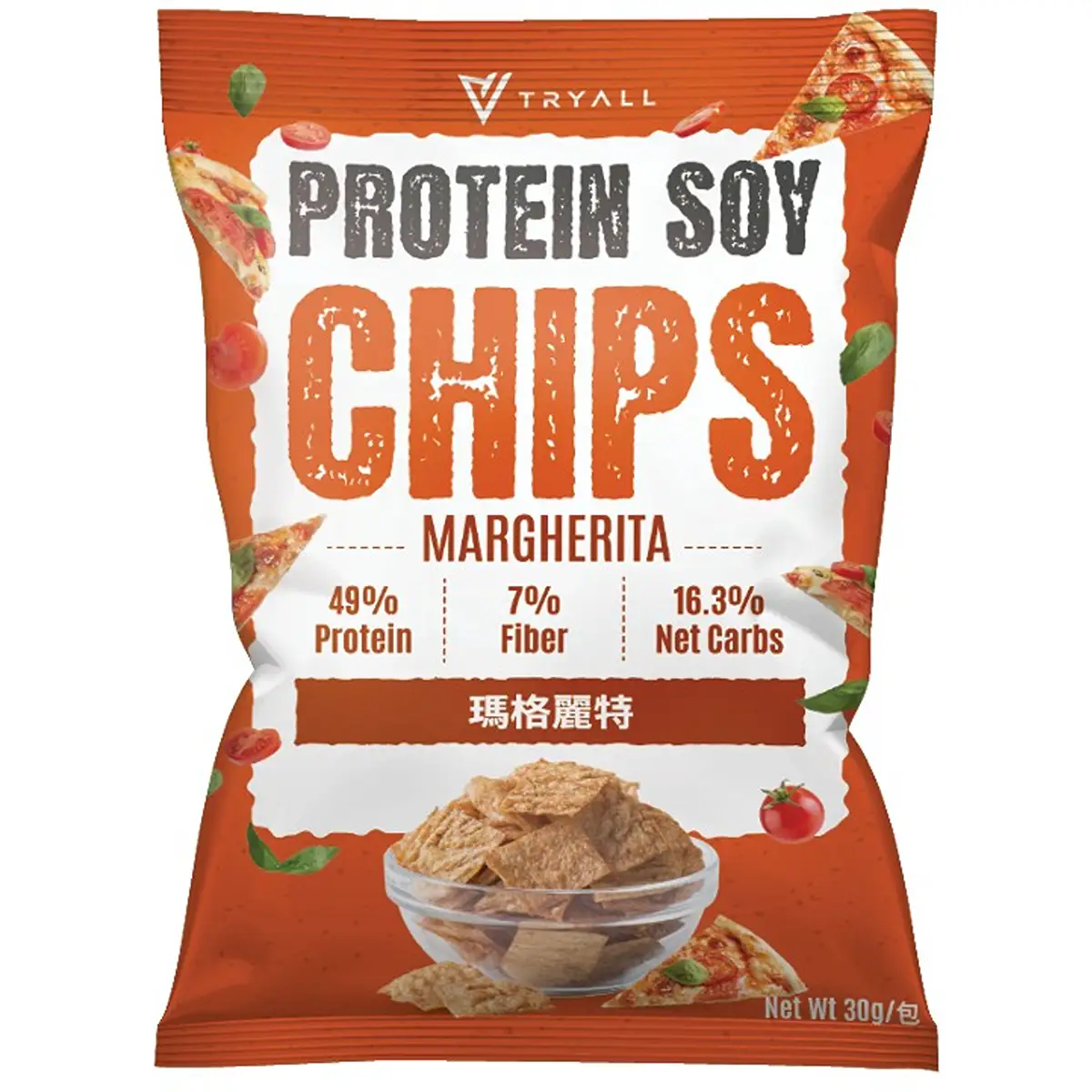 Tryall Protein Soy Chips (Margherita) 30g