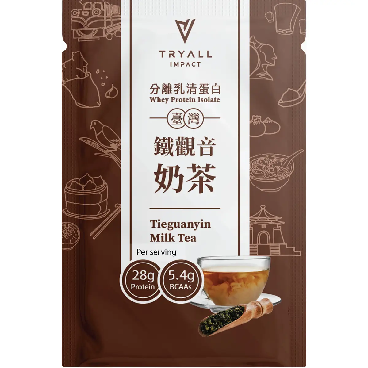 Tryall Whey Protein Isolate (Tieguanyin Milk Tea Flavour) 35g