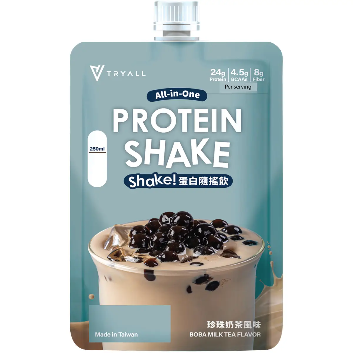 Tryall Protein Shake (Boba Milk Tea Flavour) 45g