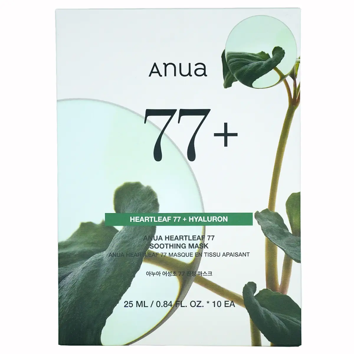 ANUA Heartleaf 77% Soothing Sheet Mask 10pcs