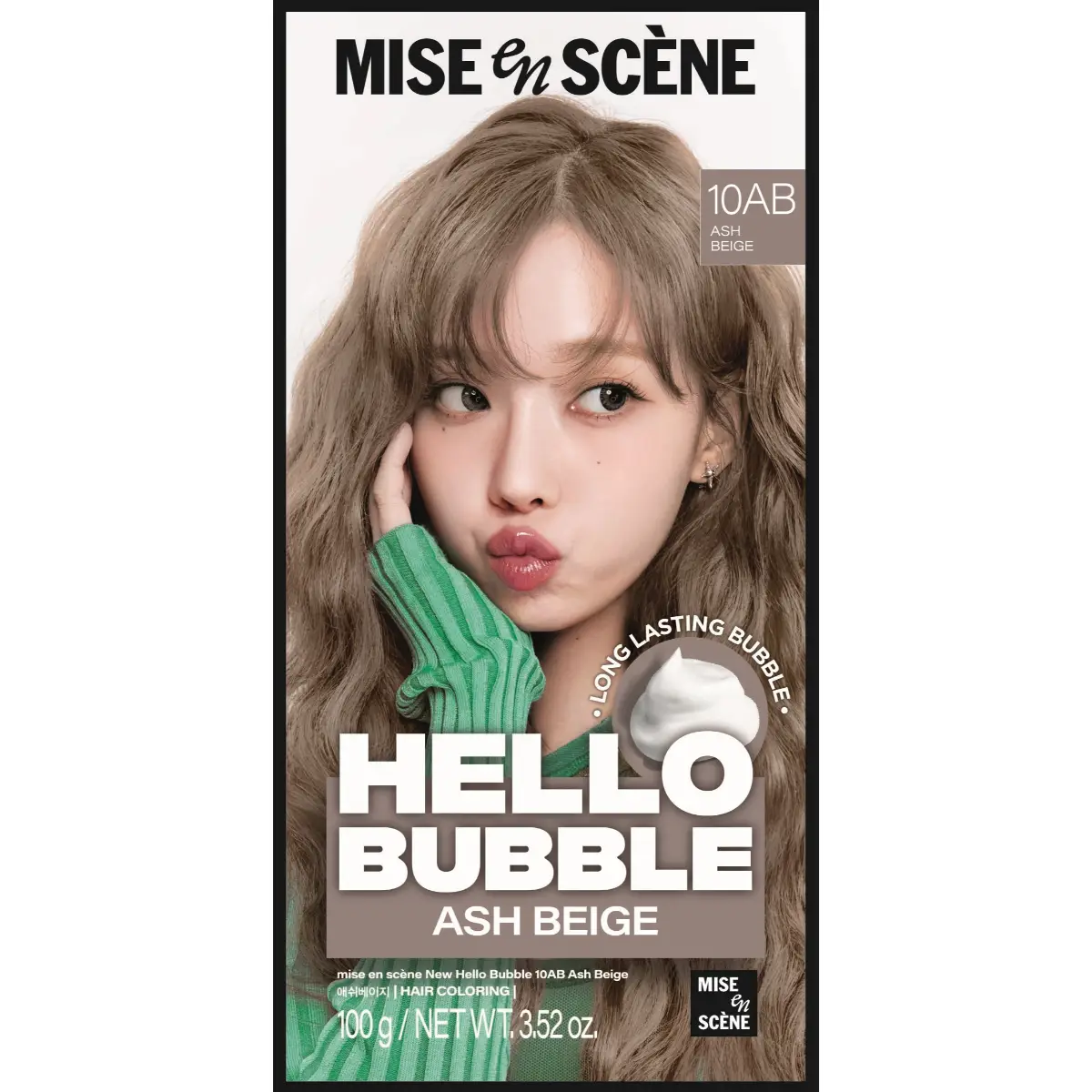 HELLO BUBBLE 泡泡染髮劑10AB