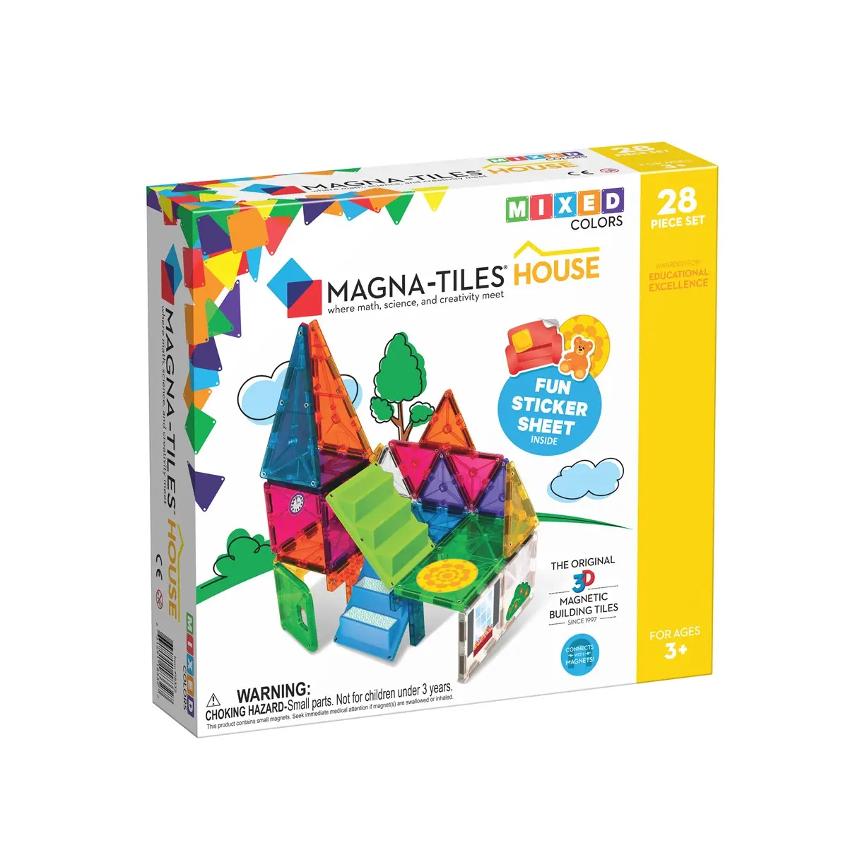 Magna Tiles House 28 Pieces Set 1pc (Home Delivery Only)