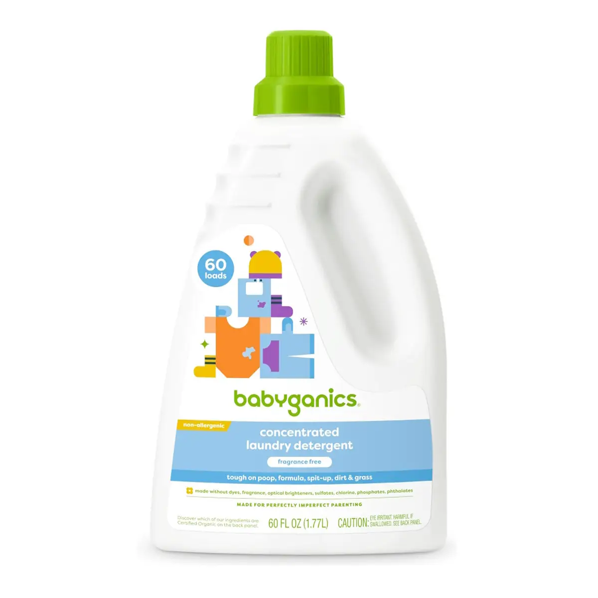 Babyganics 3x laundry detergent (Fragrance Free) 1.77L