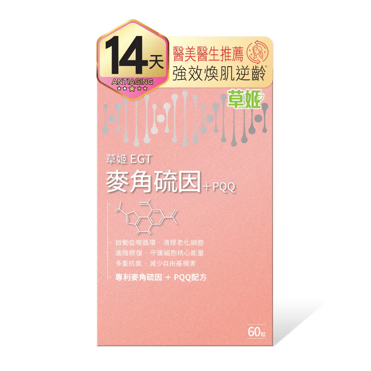 草姬麥角琉因+PQQ 60粒