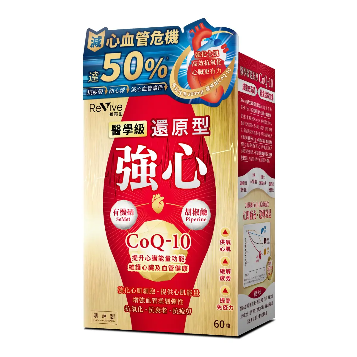 Revive Ubiquinol CoQ-10 Booster 60 Capsules