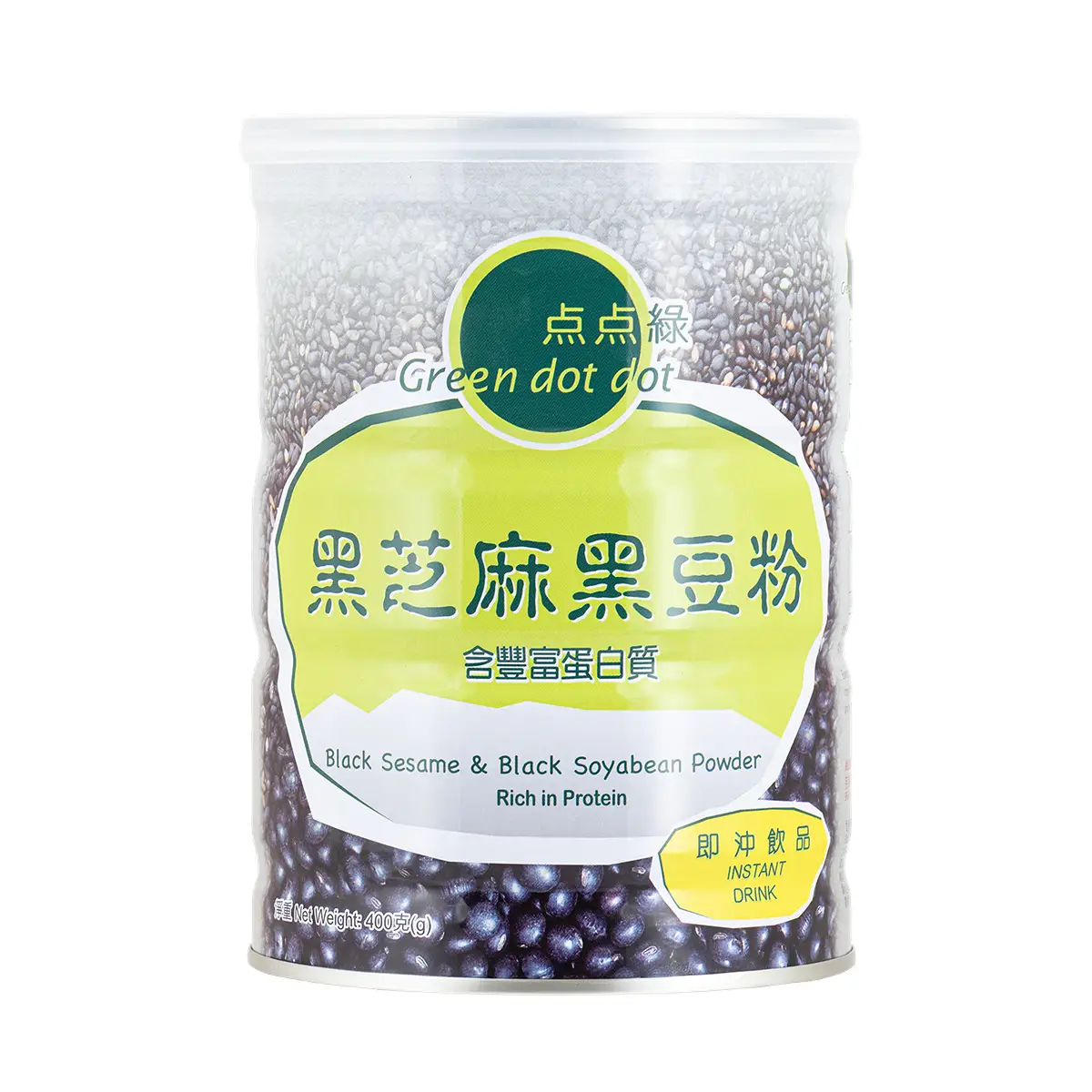 Green Dot Dot Black Sesame & Black Bean Powder 400g