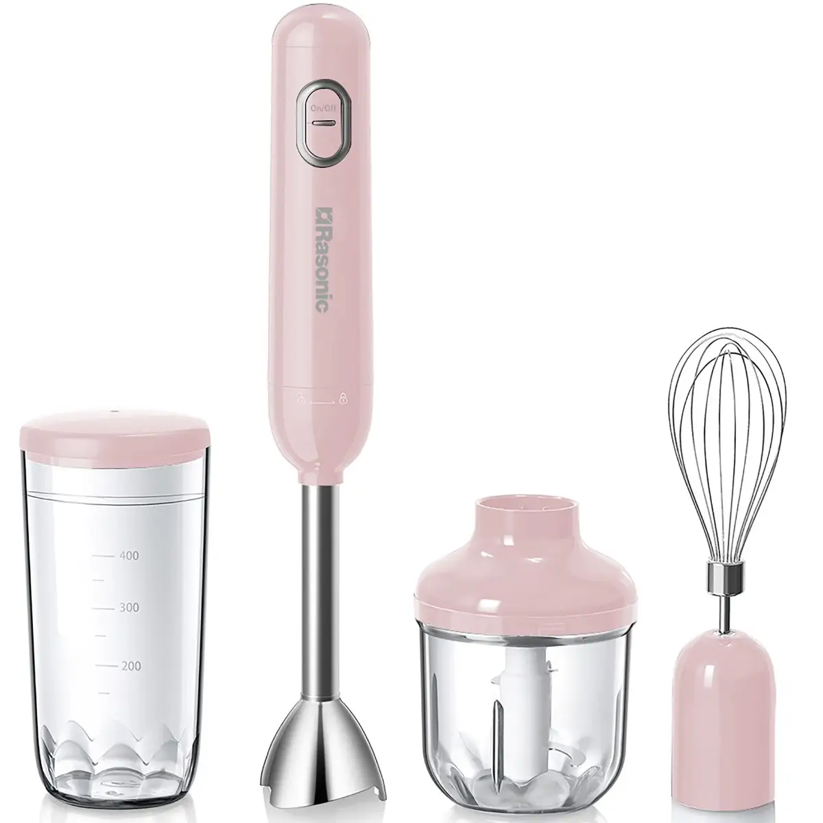 Rasonic 4 in 1 USB Handheld Blender (Pink) (Eugene Baby Expo Only)