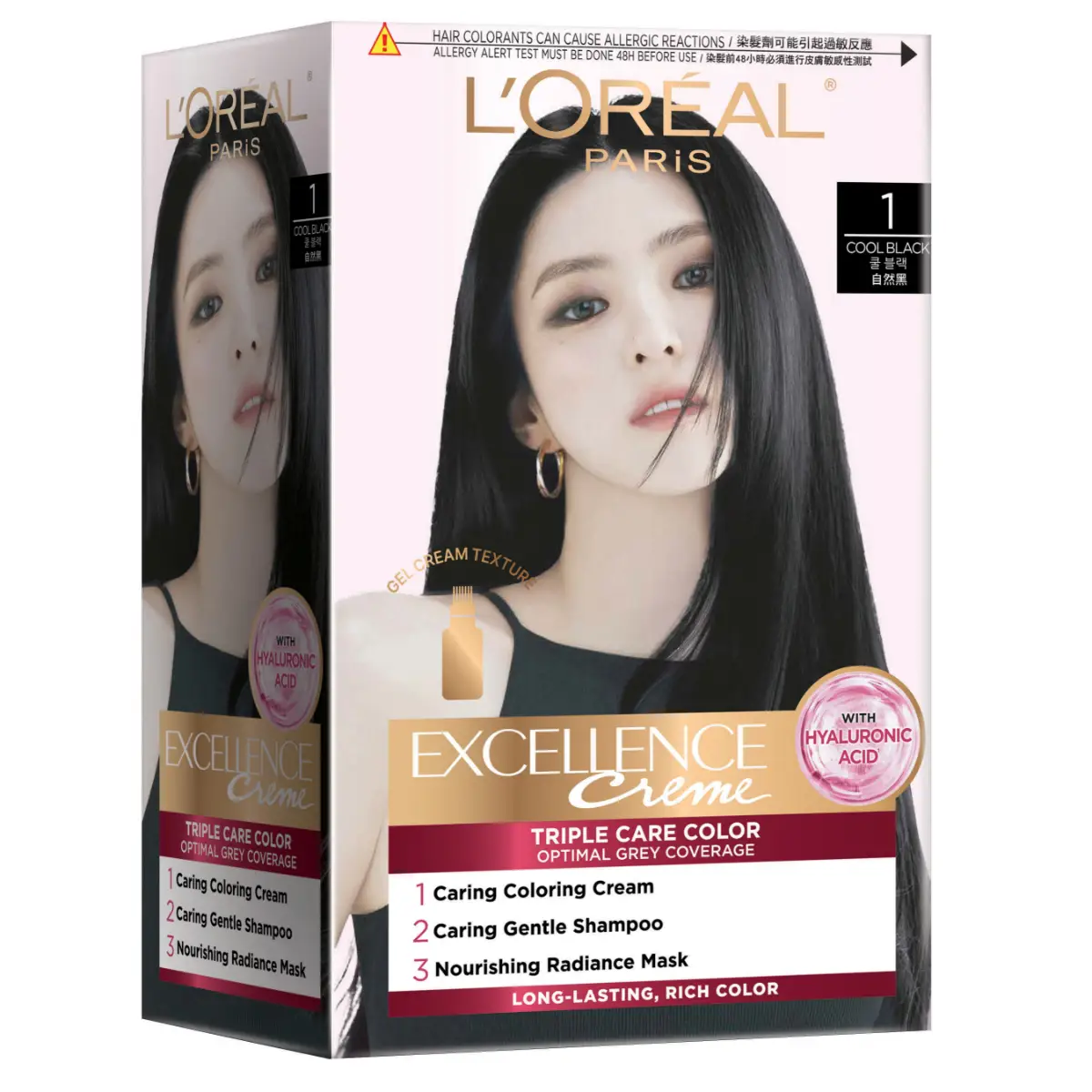 L'Oreal Paris Excellence Creme (1 Cool Black) 1 Box