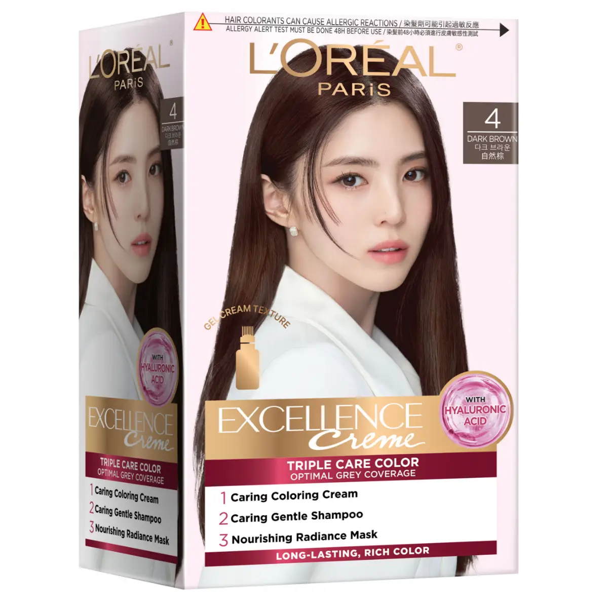 L'Oreal Paris Excellence Creme (4 Dark Brown) 1 Box