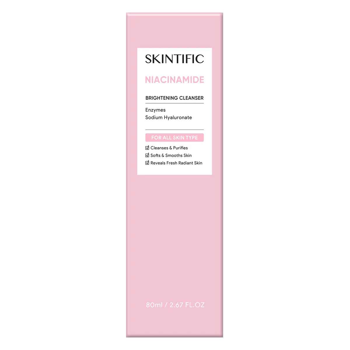 Skintific煙酰胺亮白洗面奶 80毫升