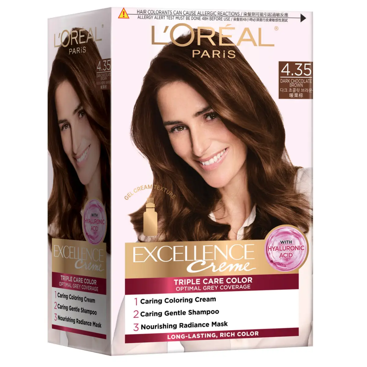 L'Oreal Paris Excellence Creme (4.35 Dark Chocolate Brown) 1 Box