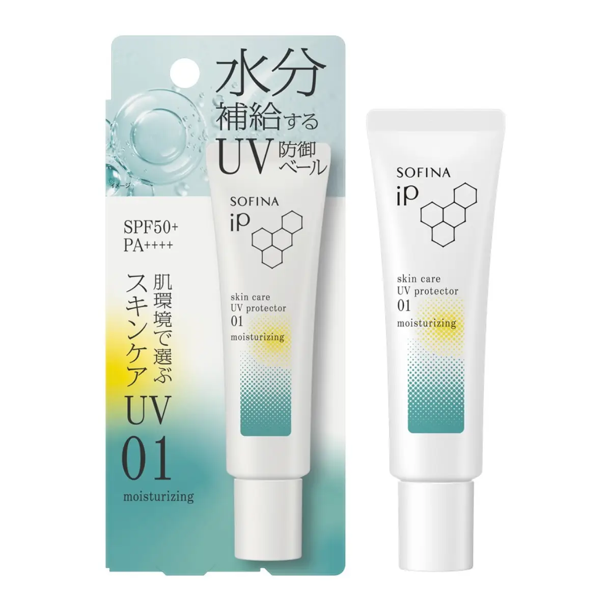 Sofina iP Skin Care UV Protect Emulsion (01 Moisturizing) SPF50+ PA++++ 30g
