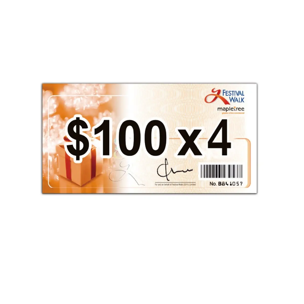Festival Walk $400 Gift Voucher (Home Delivery Only)