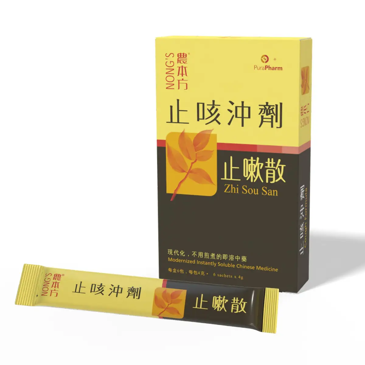 Nong's Cough Formula (Zhi Sou San) 4g x 6 Sachets