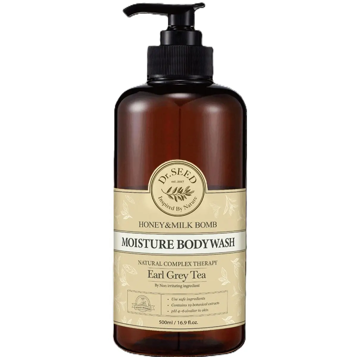 Dr.Seed Honey & Milk Bomb Moisture Body Wash (Earl Grey Tea) 500ml
