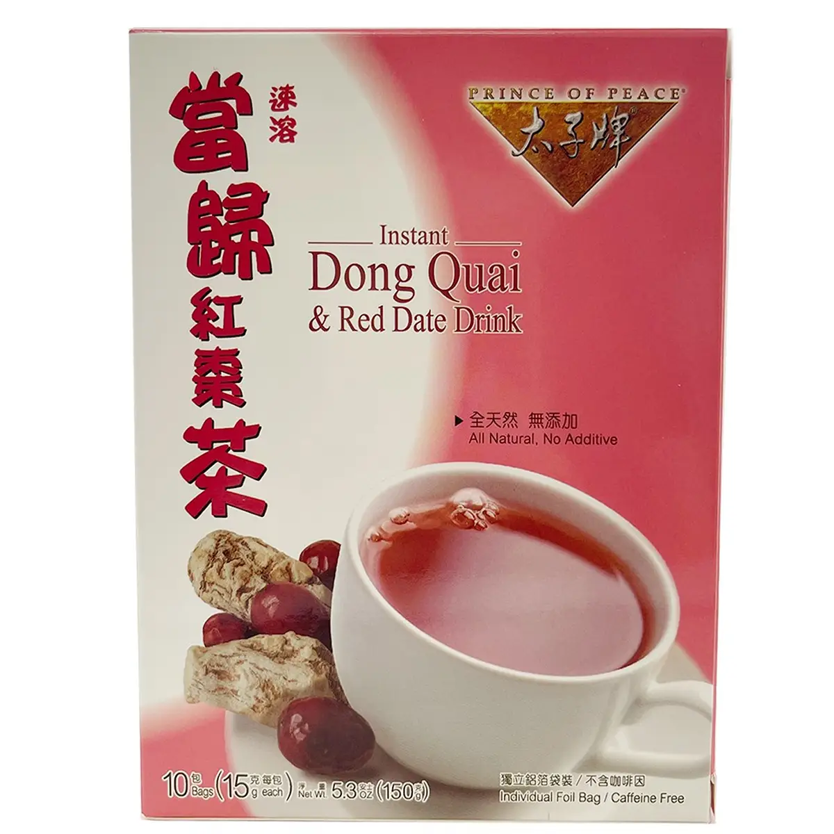 Prince of Peace Instant Dong Quai & Red Date Tea 10 Bags