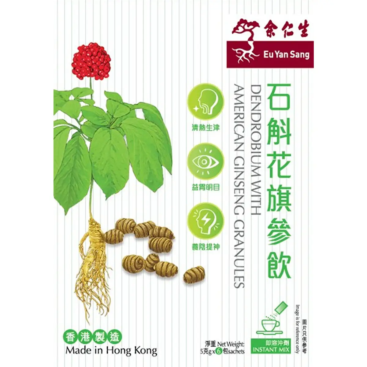 Eu Yan Sang Dendrobium With American Ginseng Granules 6pcs