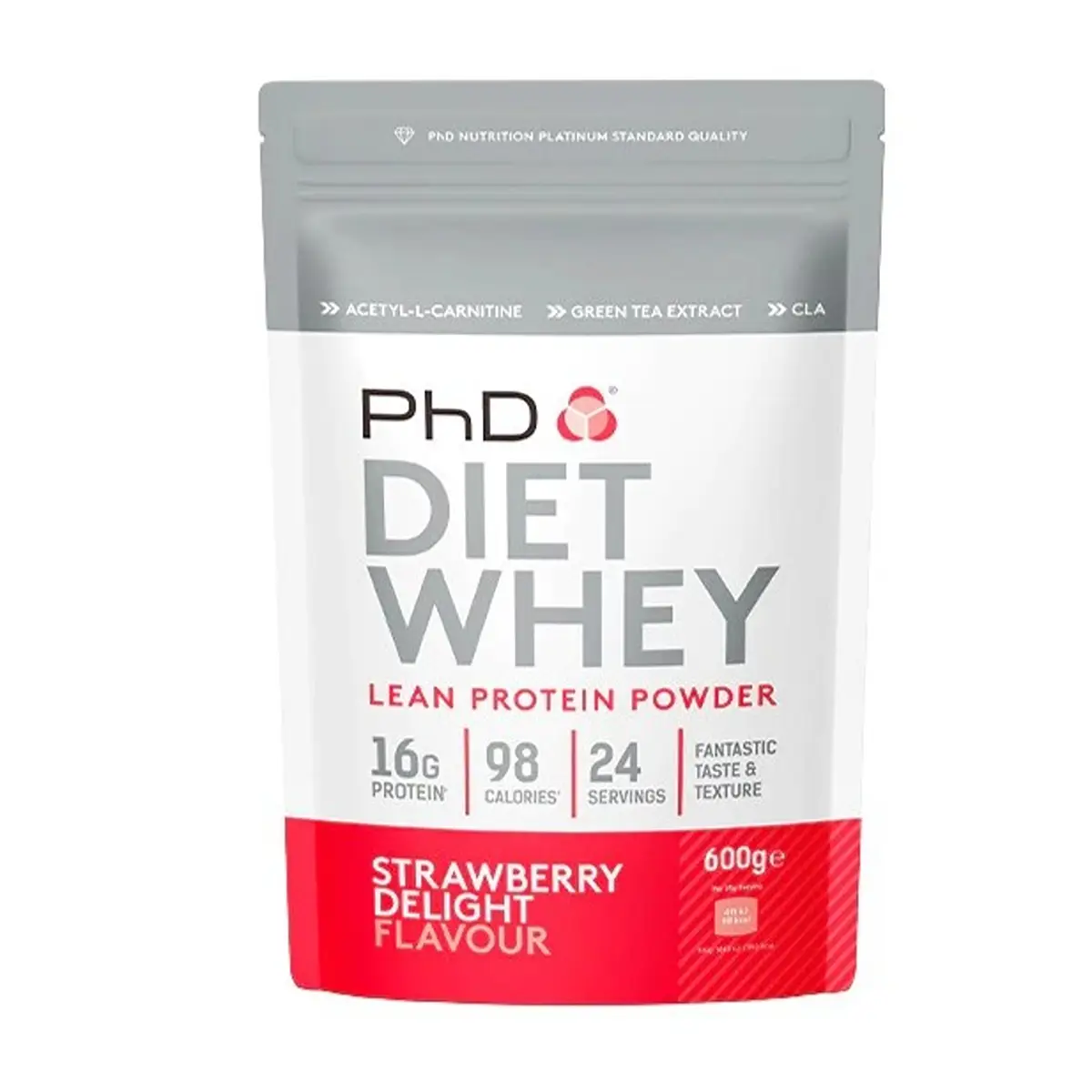 PhD Diet Whey Powder (Strawberry Delight) 600g