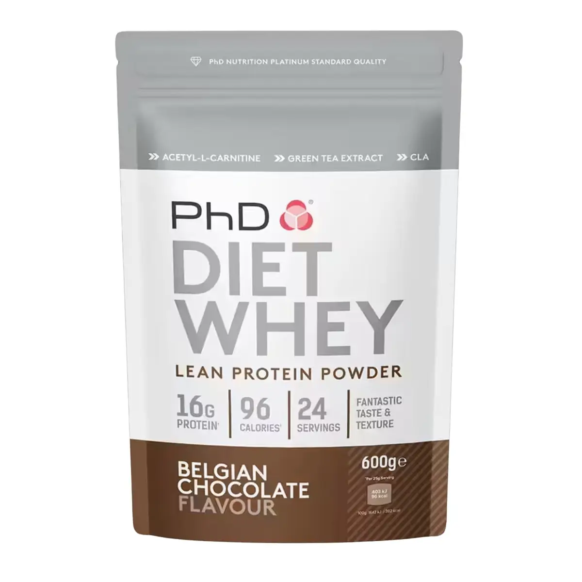PhD Diet Whey Lean Protein Powder (Belgium Chocolate Flavour) 600g