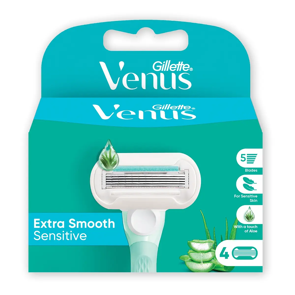 Gillette Venus Extra Smooth Sensitive Women's Blades 4pcs