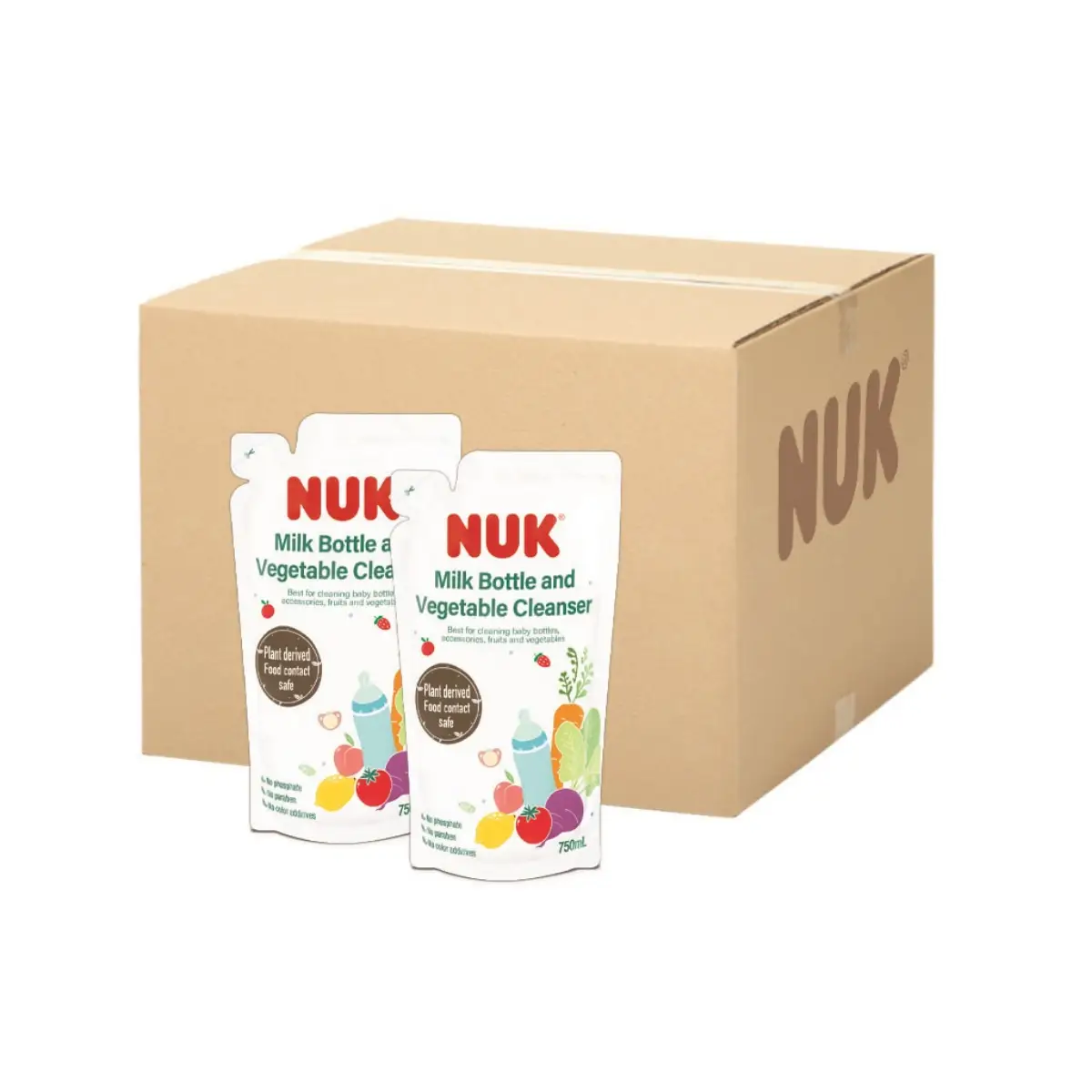 Nuk Bottle Cleanser Refill (Full Case) 750ml x 10 Packs