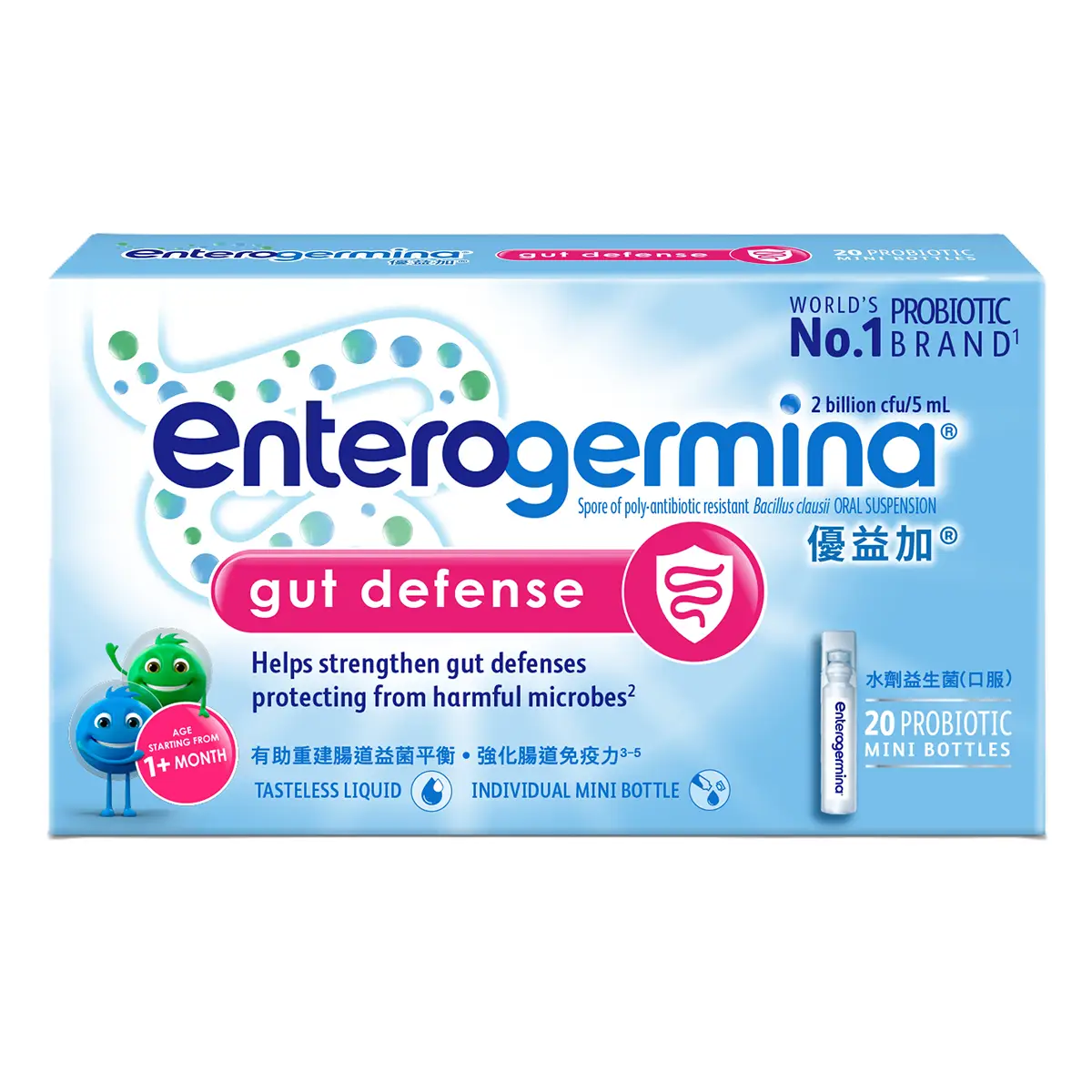 Enterogermina 20 Billion Probiotic Oral Suspension 20pcs
