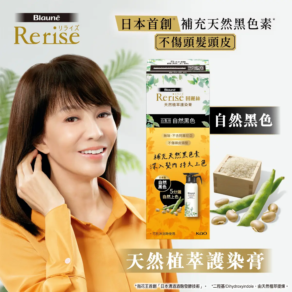 Rerise Hair Color Treatment (Black) 155g (Old/New Package Random Delivery)