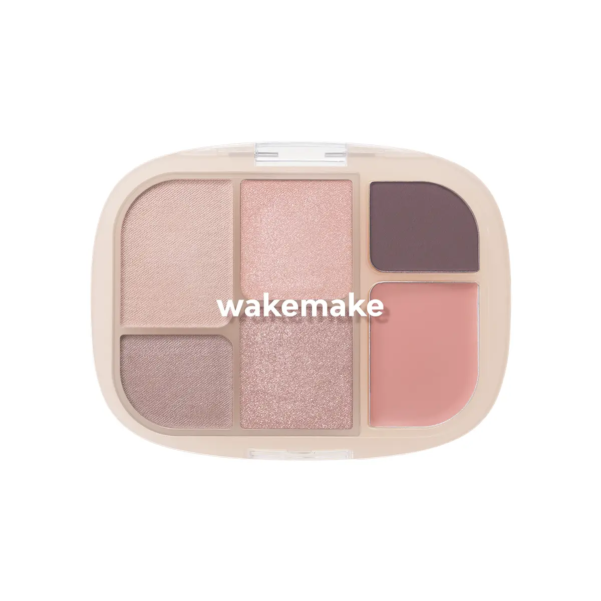 WAKEMAKE Soft Sheer Multi Palette (06 Cream Brown) 6.4g