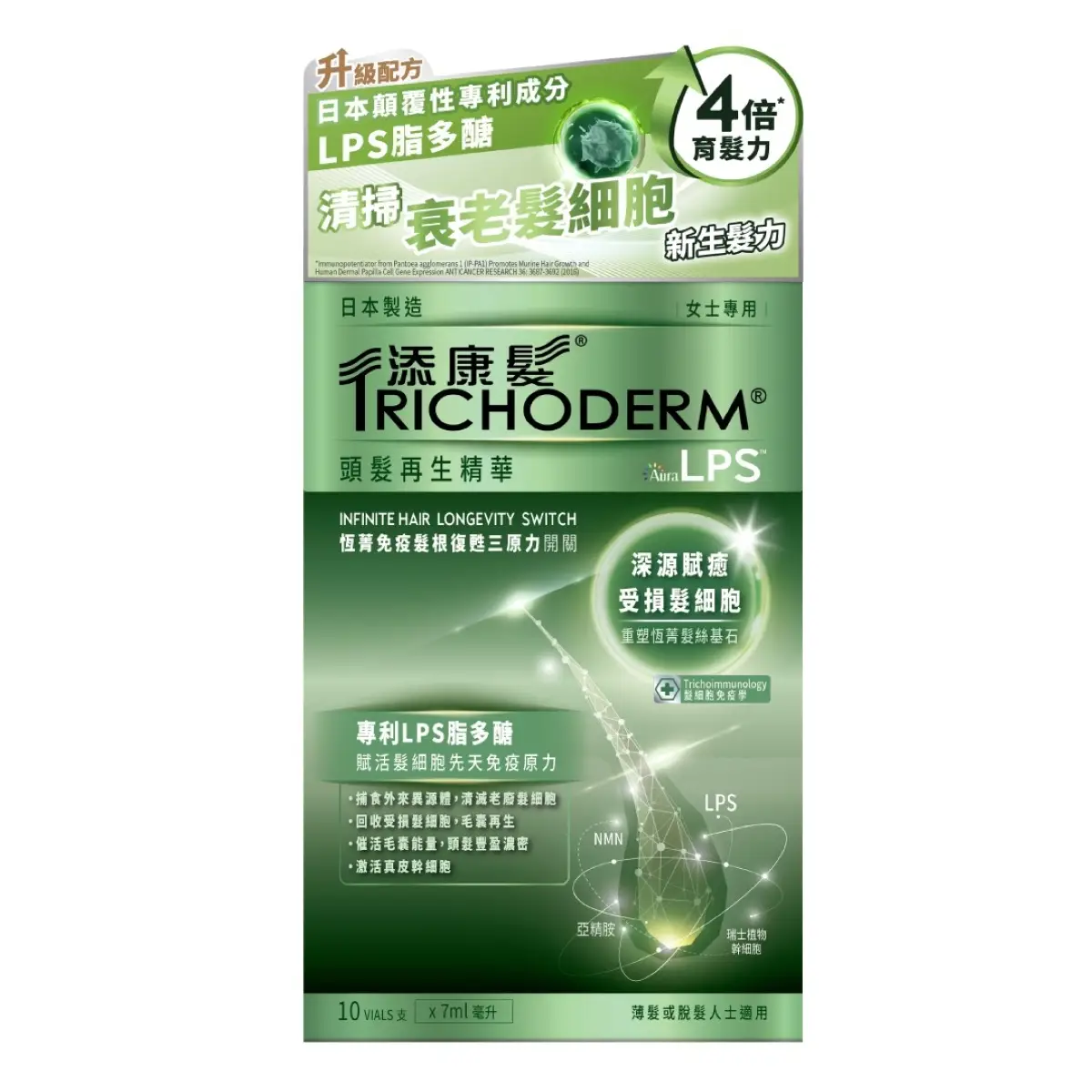 Trichoderm X AuraLPS Intensive Hair Reactive Serum (Women) 7ml x 10 Vials