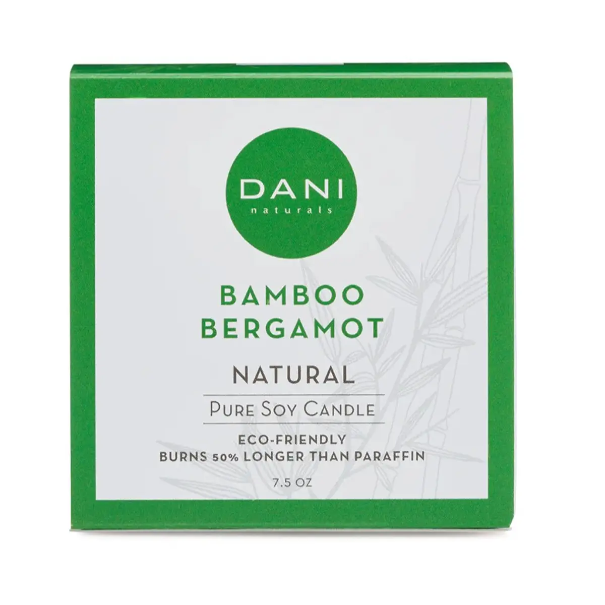 DANI Naturals Bamboo Bergamot Glass Candle 7.5oz
