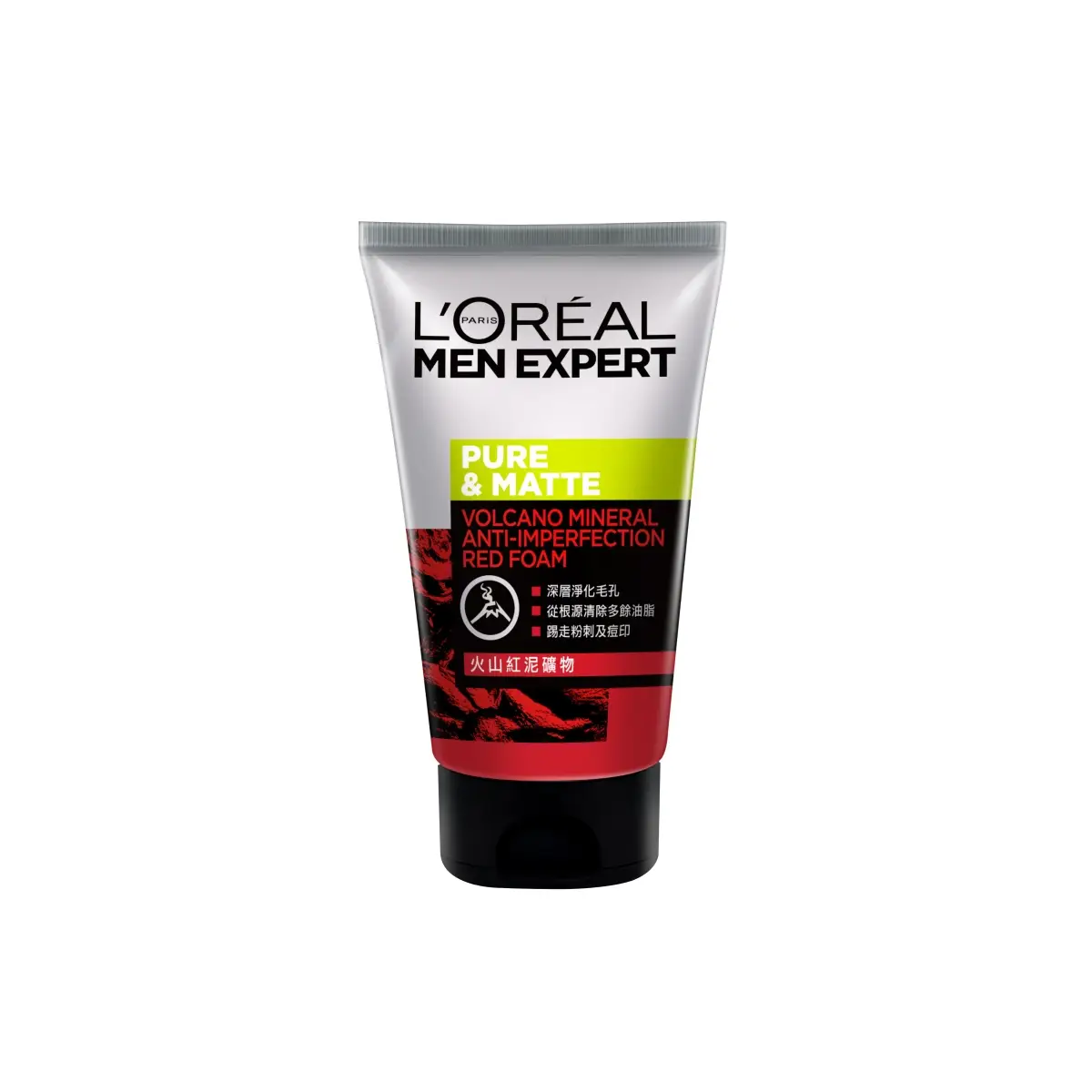L'Oreal Paris Men Expert Pure & Matte Volcano Red Foam 100ml
