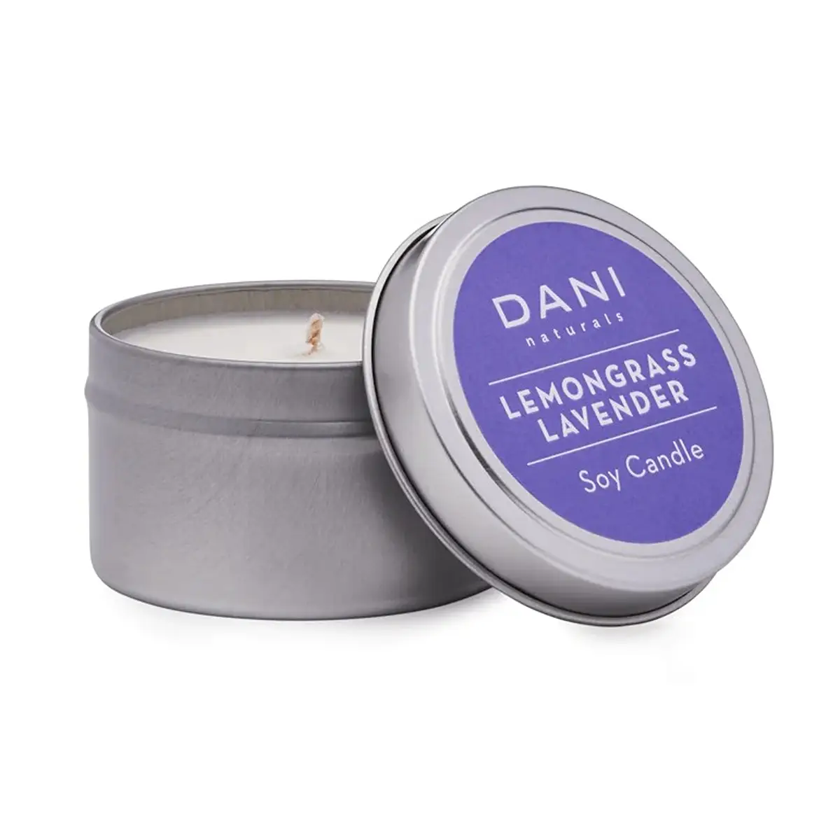 Dani Natural檸檬草薰衣草蠟燭 6盎司
