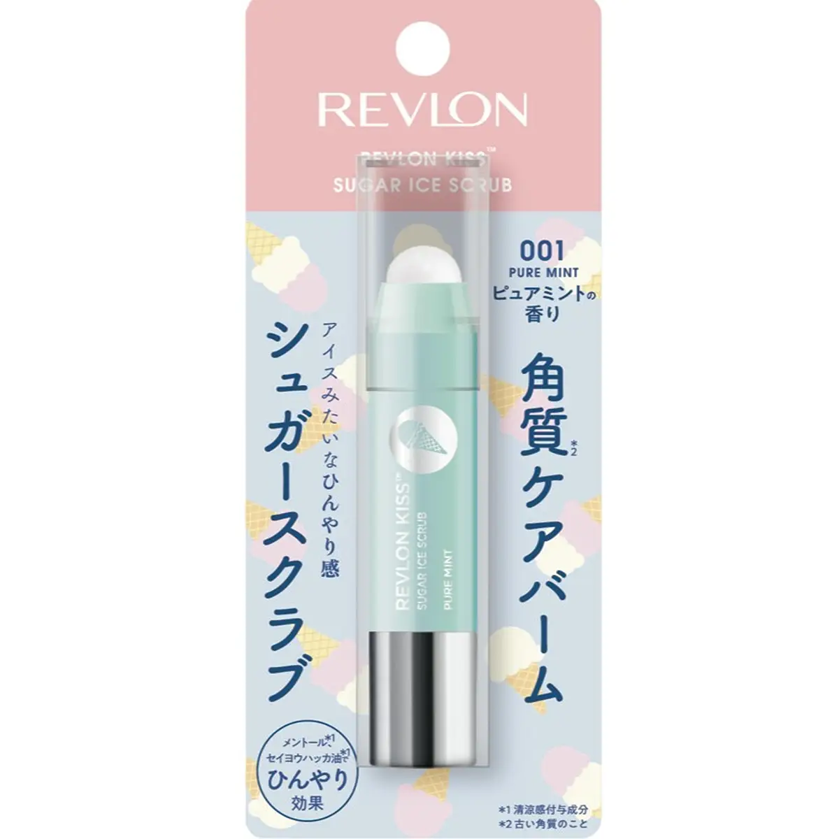 Revlon露華濃砂糖微粒磨砂潤唇膏(001 清涼薄荷) 1支